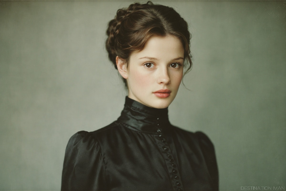 Timeless portrait with classic Victorian styling and restrained elegance, representing enduring beauty beyond trends