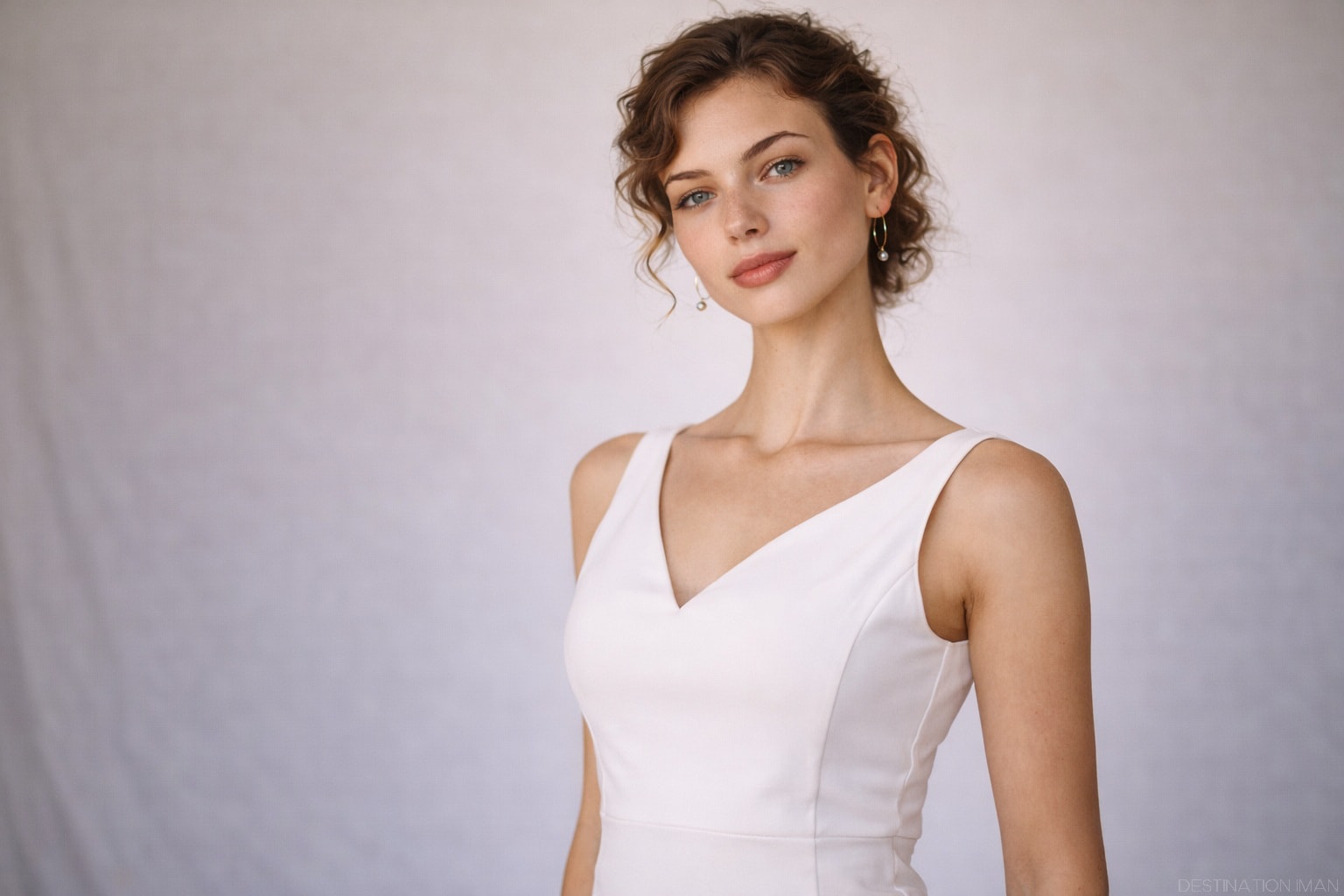 Professional portrait demonstrating correct shoulder positioning with shoulders pulled back and down, opening chest and straightening spine