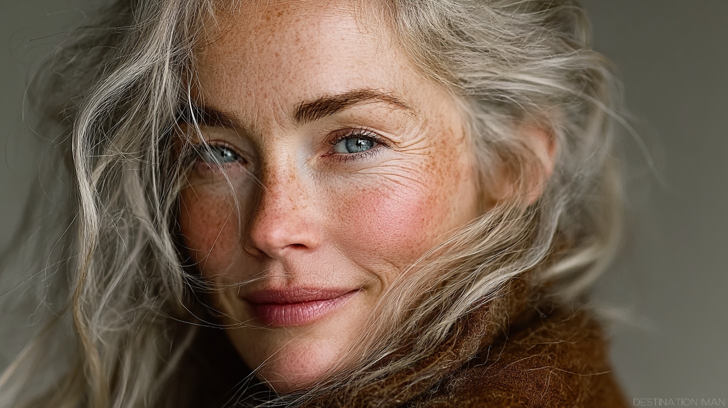 Expressive natural portrait with visible micro-expressions and emotional depth